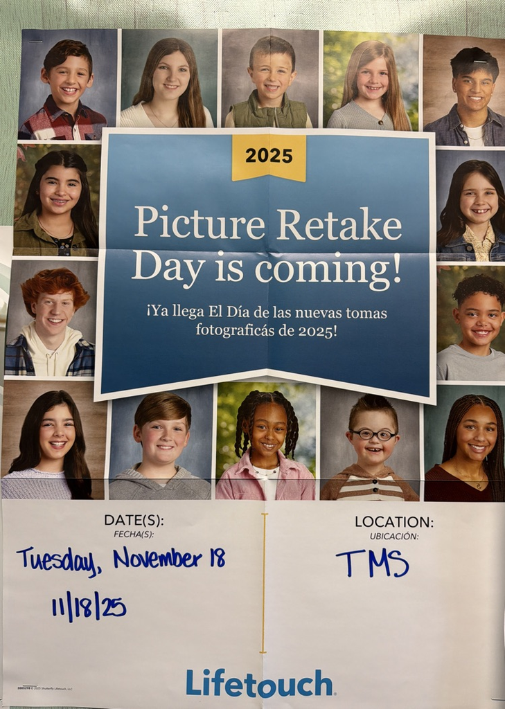 Retakes! November 18th at TMS