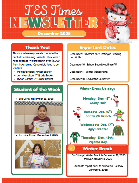 TES Parent Newsletter for December