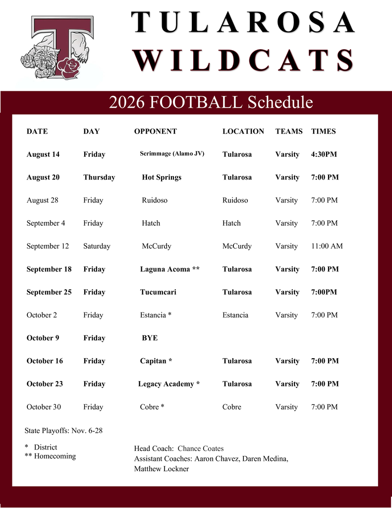Schedule