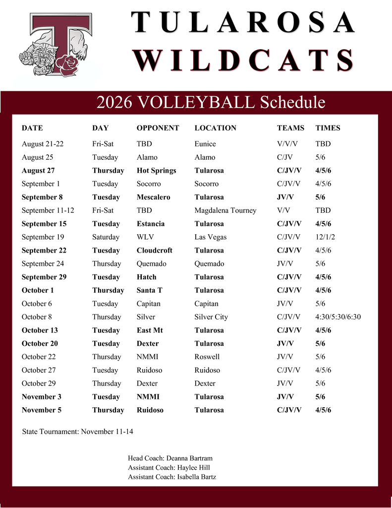 Schedule