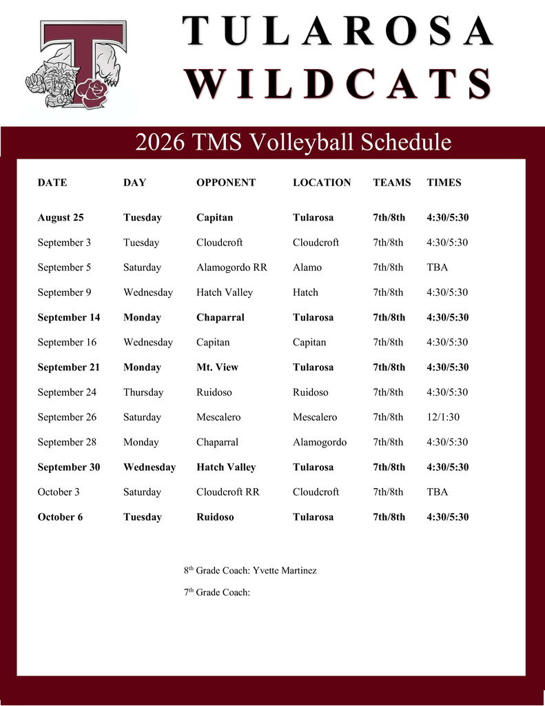 Schedule