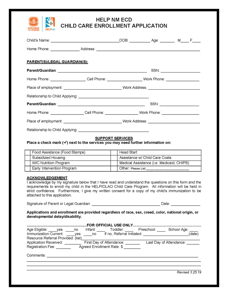After School program and application