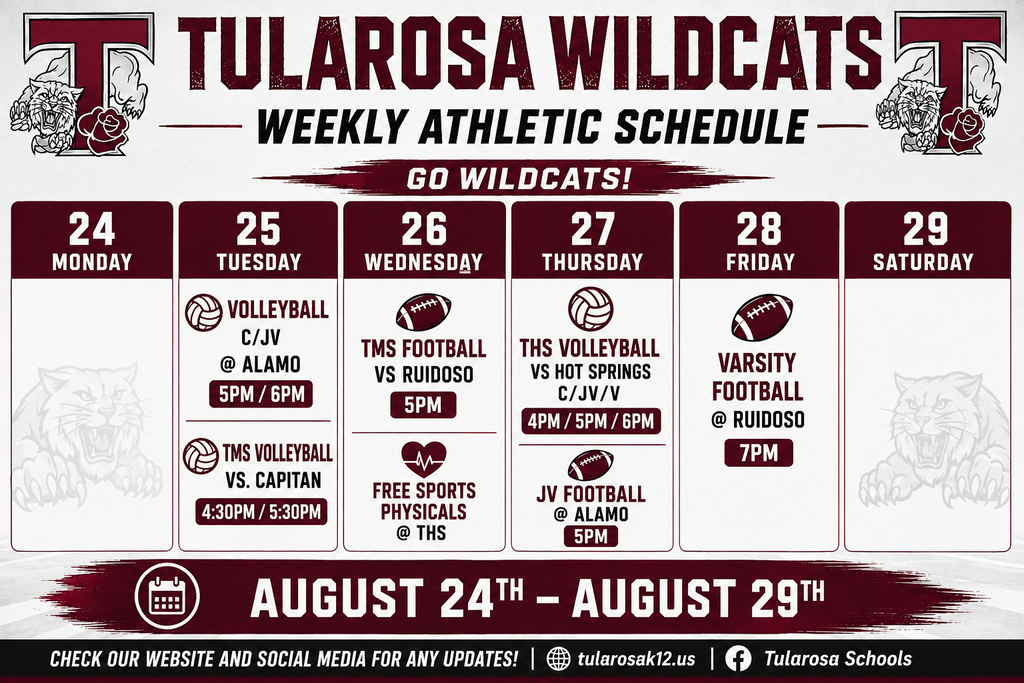 weekly schedule
