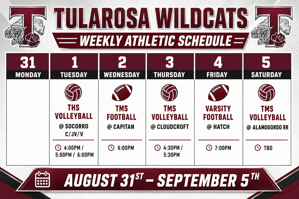 weekly schedule