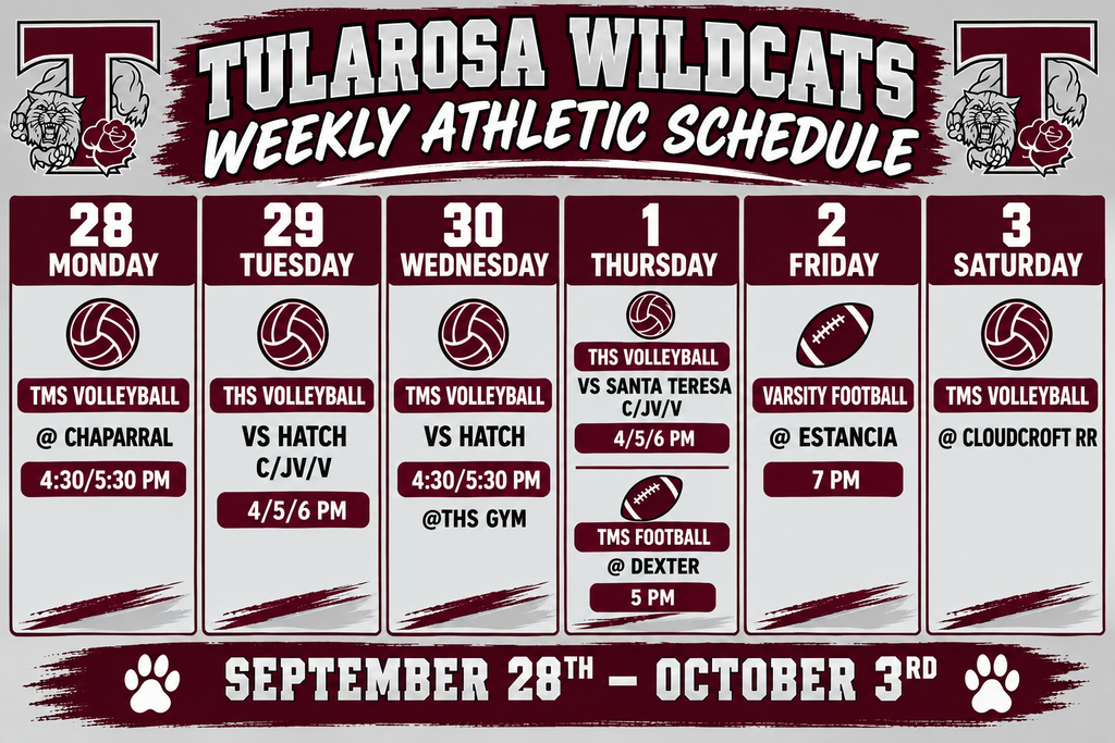 weekly schedule