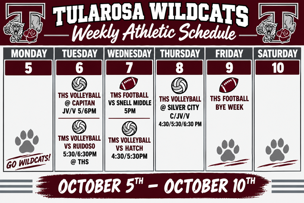 weekly schedule