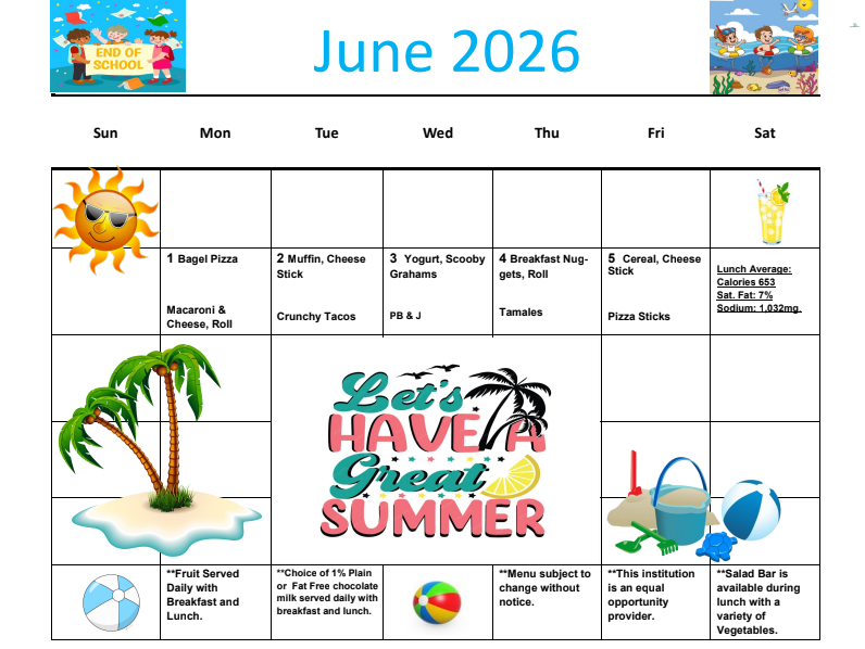 June Menu
