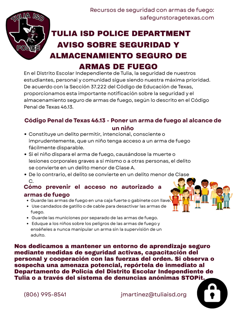Penal Code 46.13 Spanish
