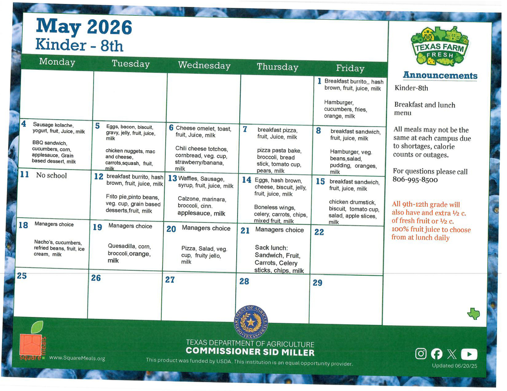 May 26  K-8