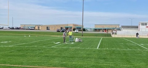 PK check out football field