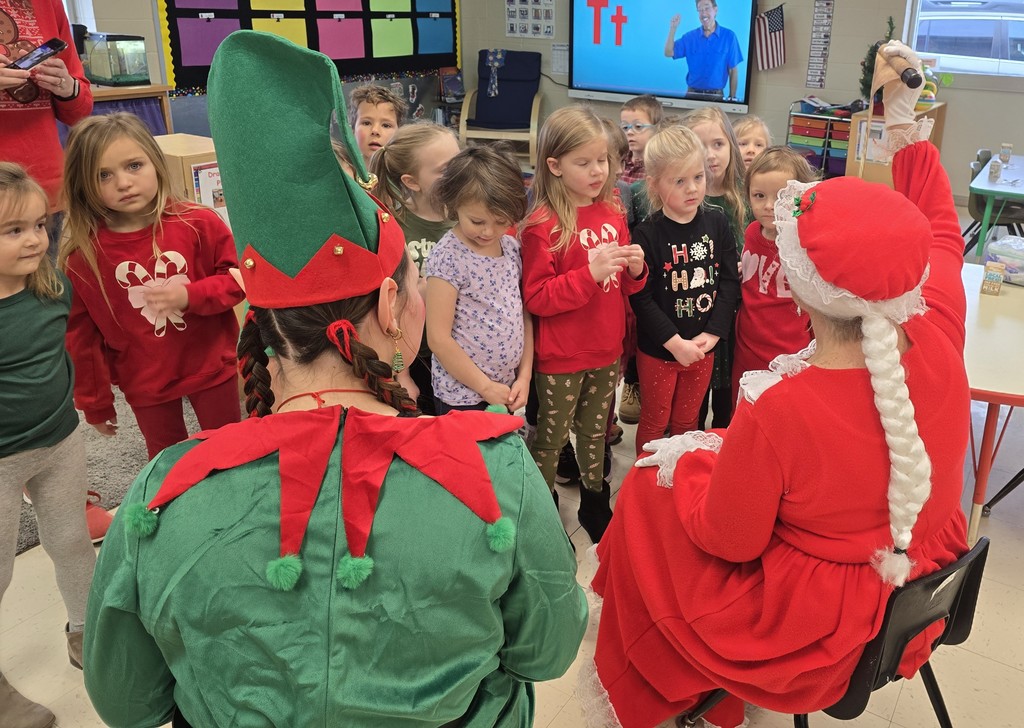 Mrs. Claus and Aubrey the Elf