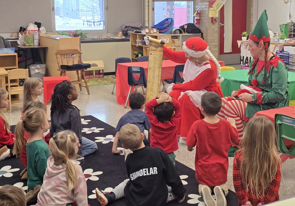 Mrs. Claus and Aubrey the Elf