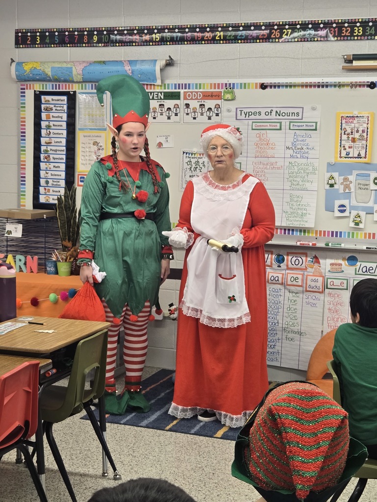 Mrs. Claus and Aubrey the Elf
