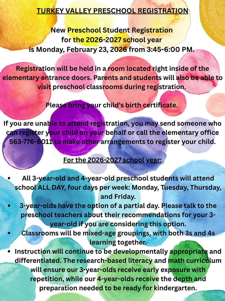 Preschool Registration 26-27