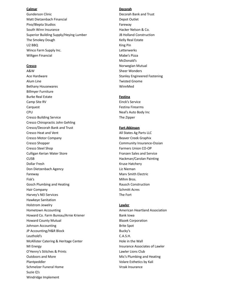 prom donations