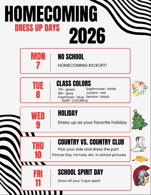 Homecoming Dress Up Days 2026