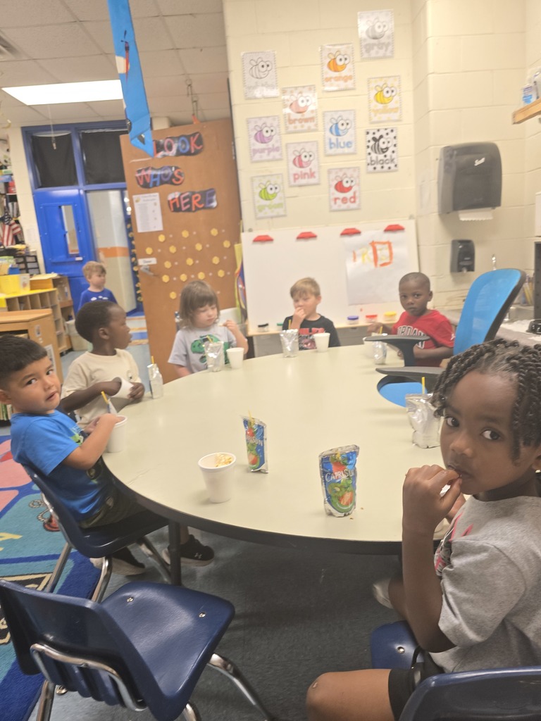 students, desk, popcorn, juice