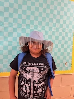 student in western hat
