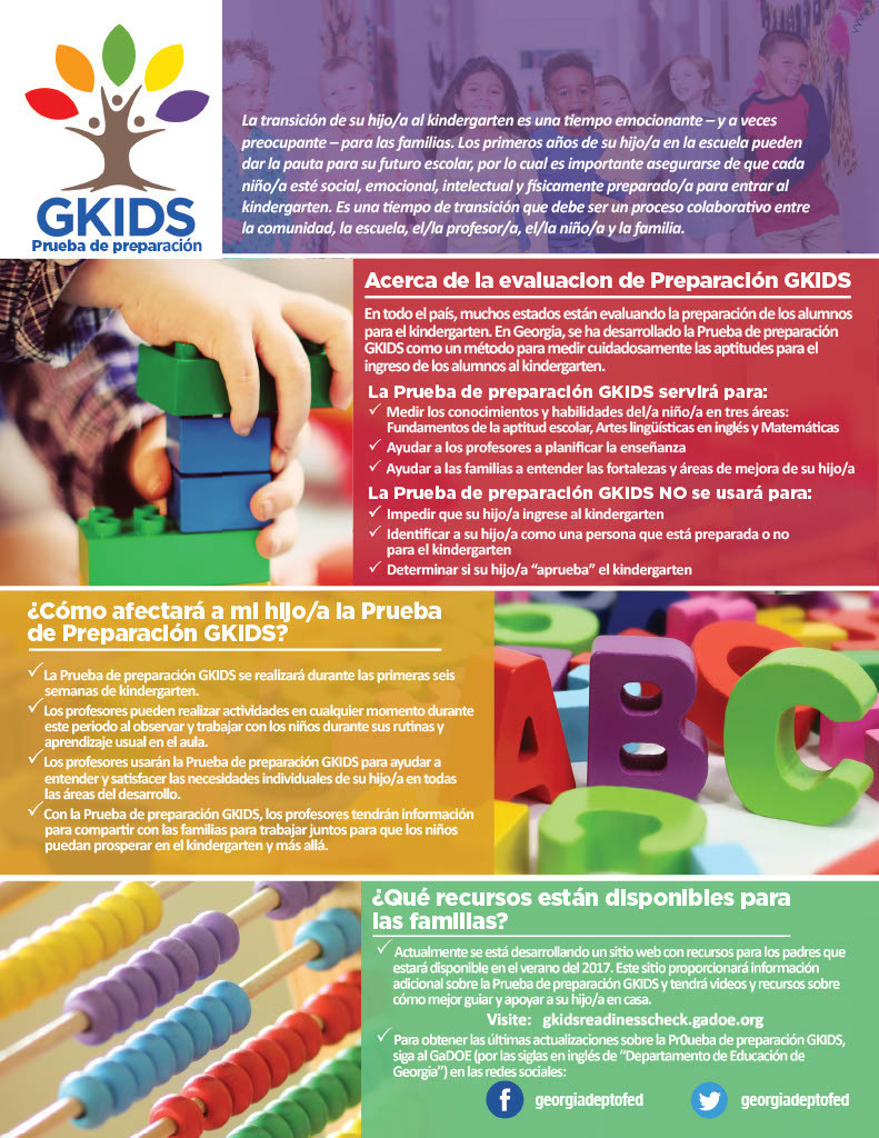 Kindergarten Readiness Flyer