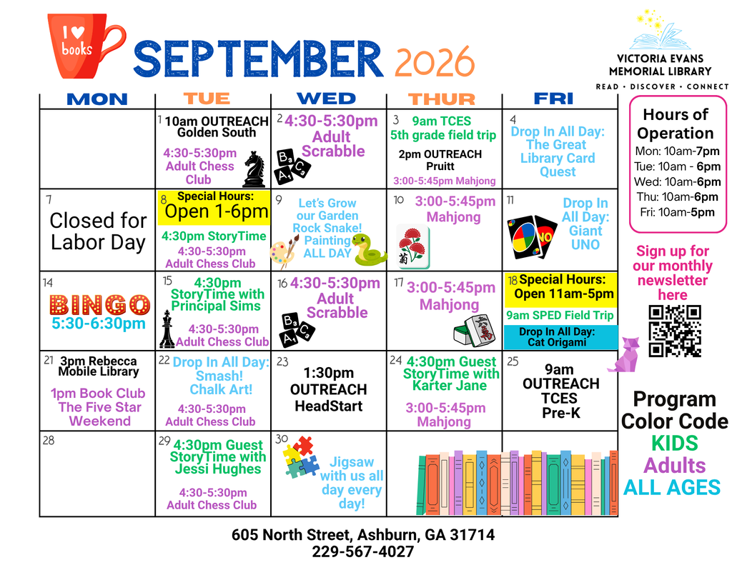 add for library calendar