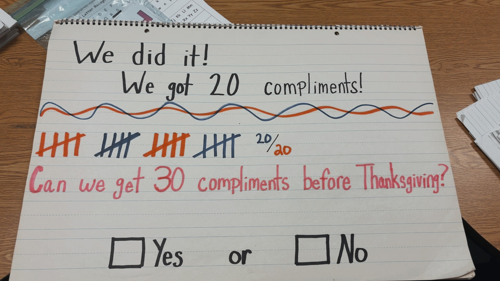 boxes, tally marks, squiggles