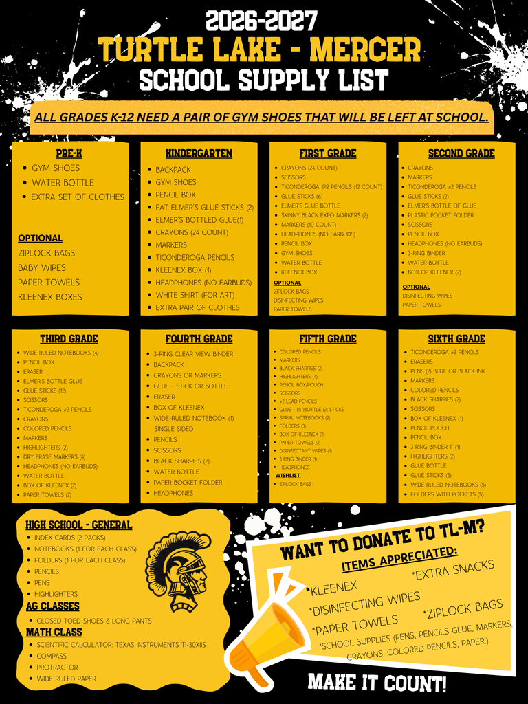 supply list
