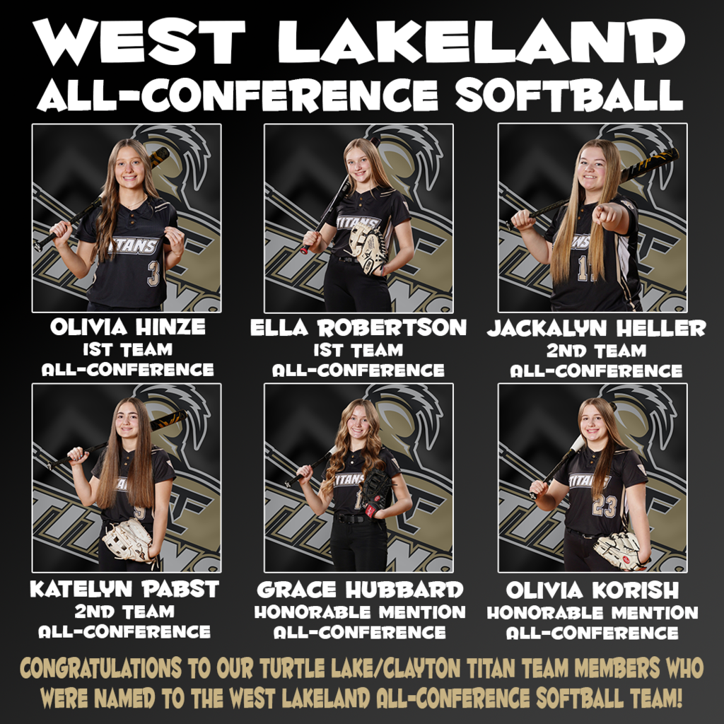 West Lakeland All-Conference Softball Team Members