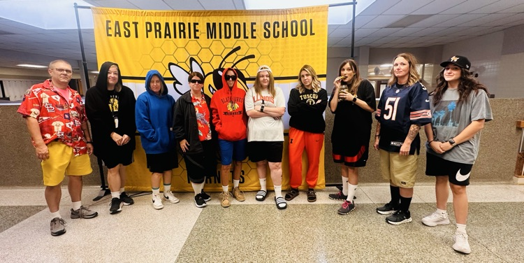 EP Staff dressed for Adam Sandler day!! 