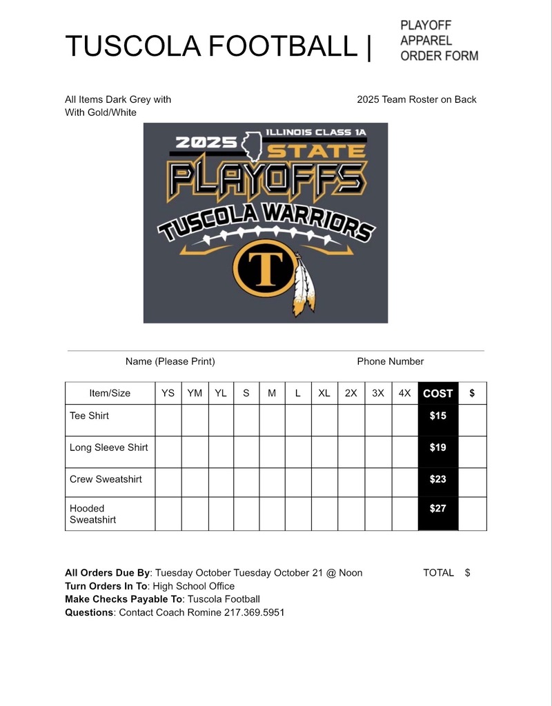 Warrior Football Playoffs