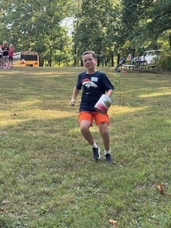 Having fun at the stations!