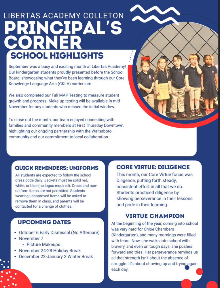 LAC Principal's Corner: September