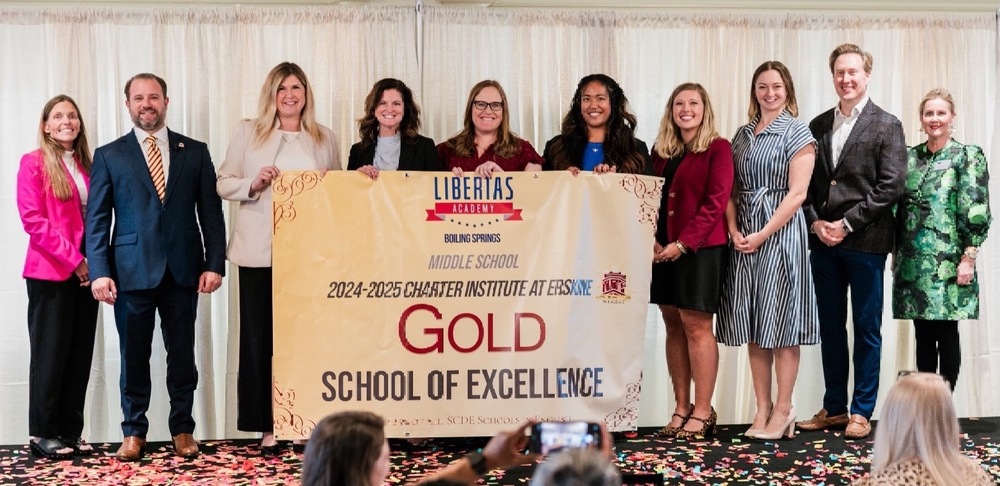 LABSA accepting their Gold of Excellence award.