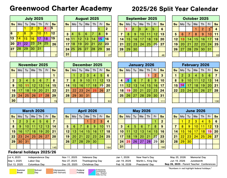 2025-2026 school calendar