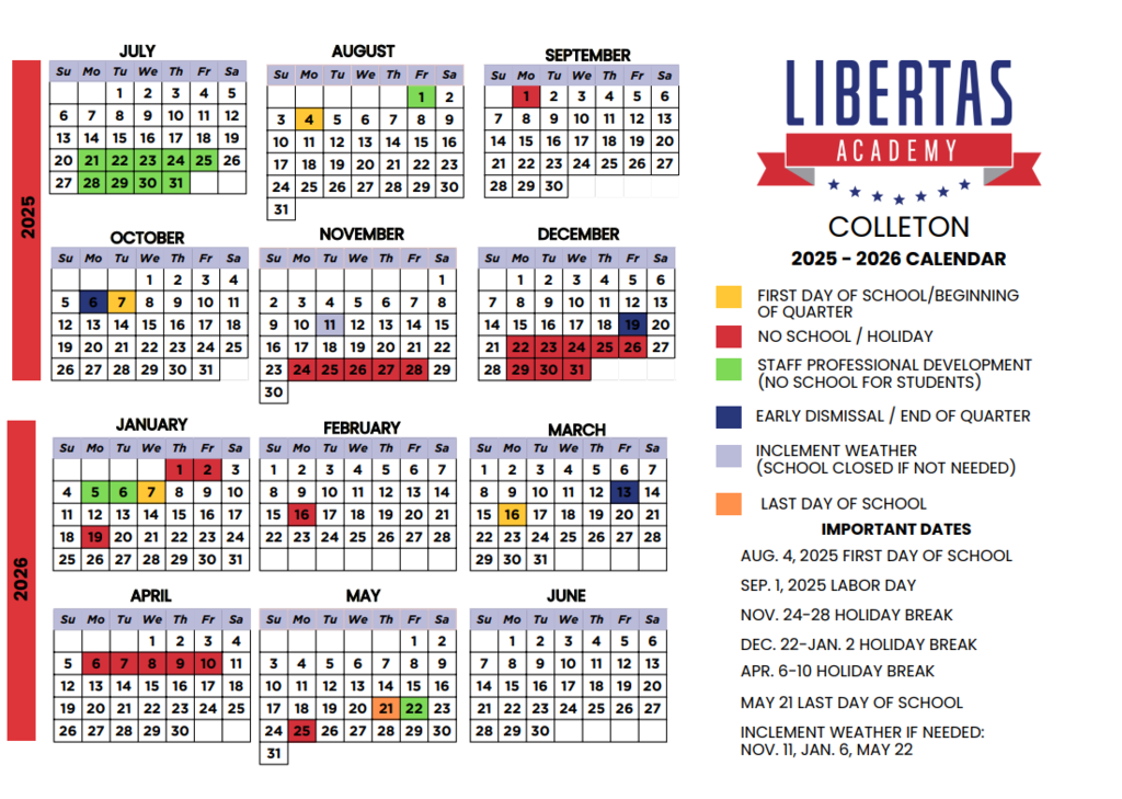 2025-2026 school calendar