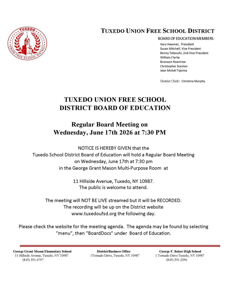 Regular Board of Education Meeting