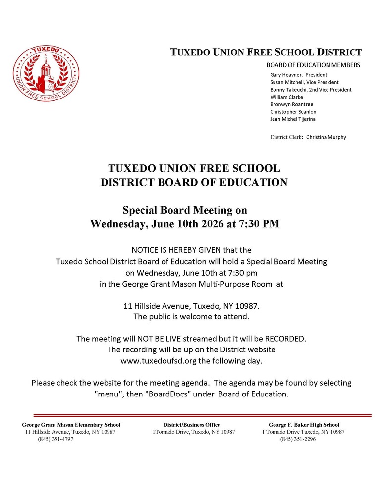 BOE Special Meeting