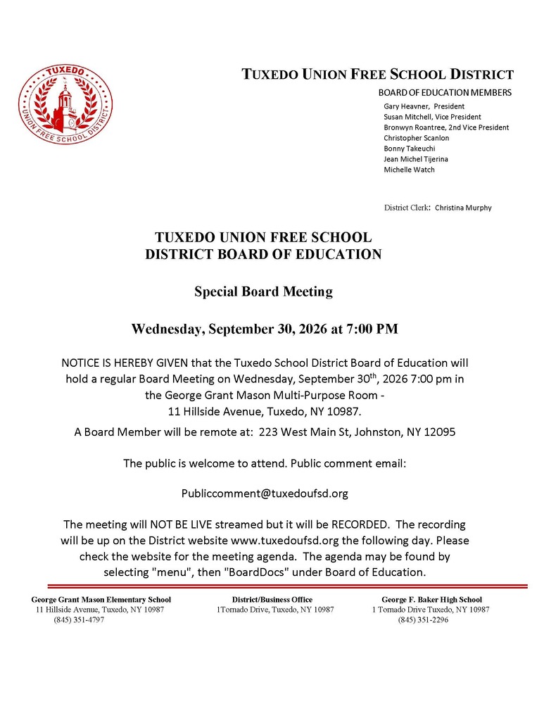 BOE Meeting Notice Revision