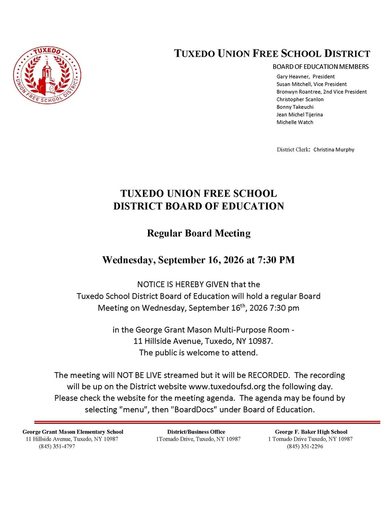 Board of Education Meeting