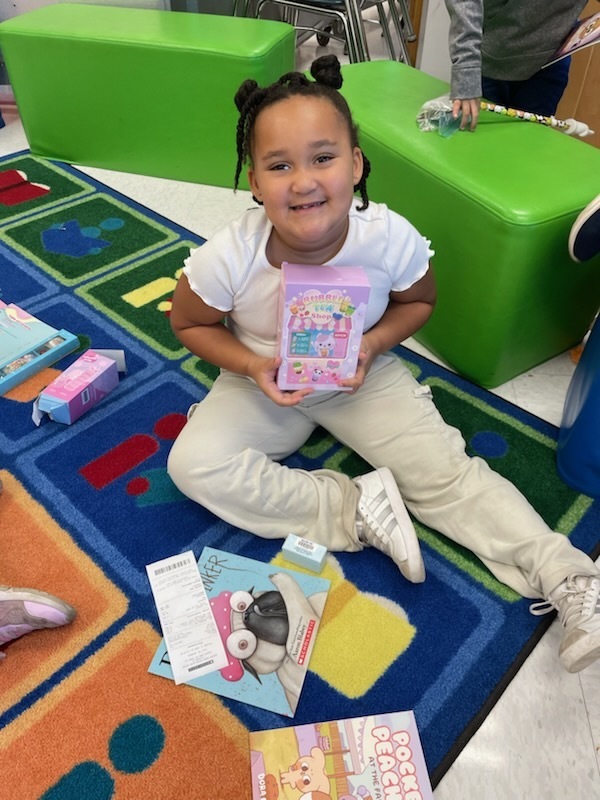 Student with purchases