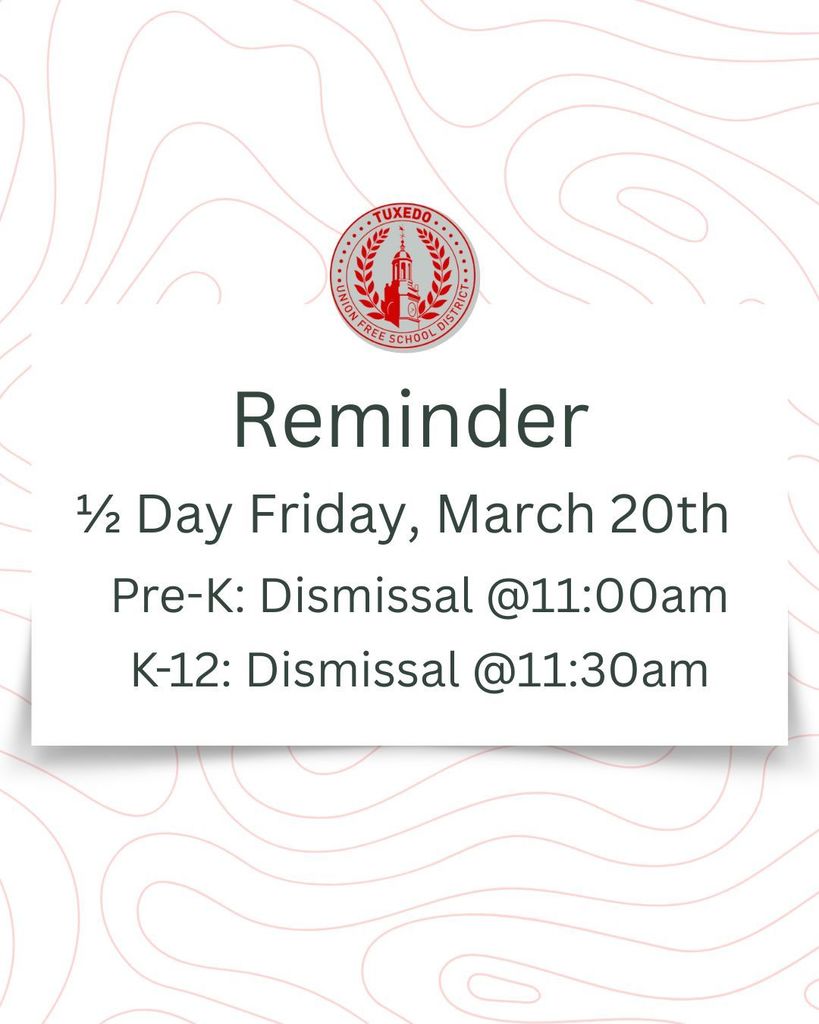 1/2 day for students