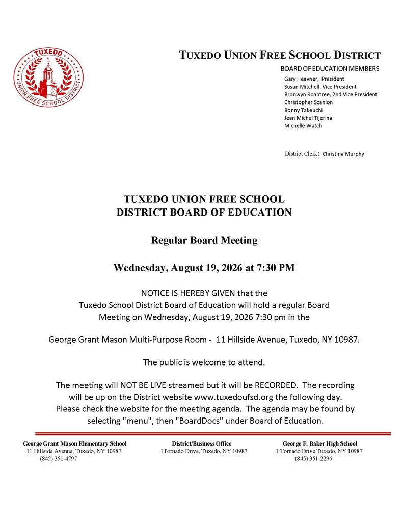 Board of Education Meeting