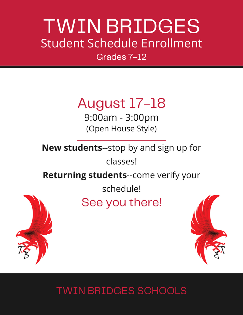 Student Schedule Enrollment Flyer