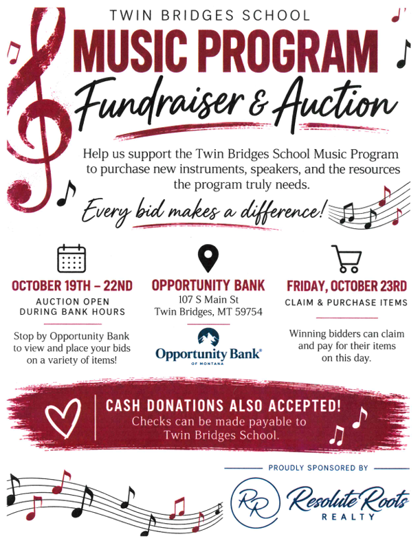 Twin Bridges Music Program Fundraiser & Auction
