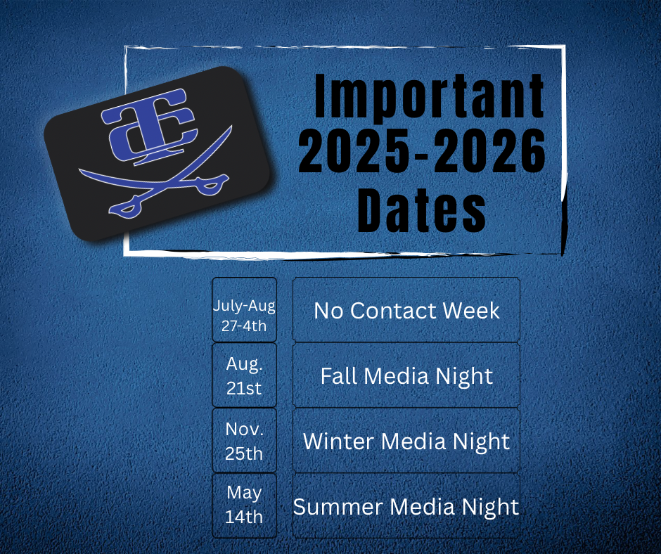 Important dates for the 2025-26 School year.