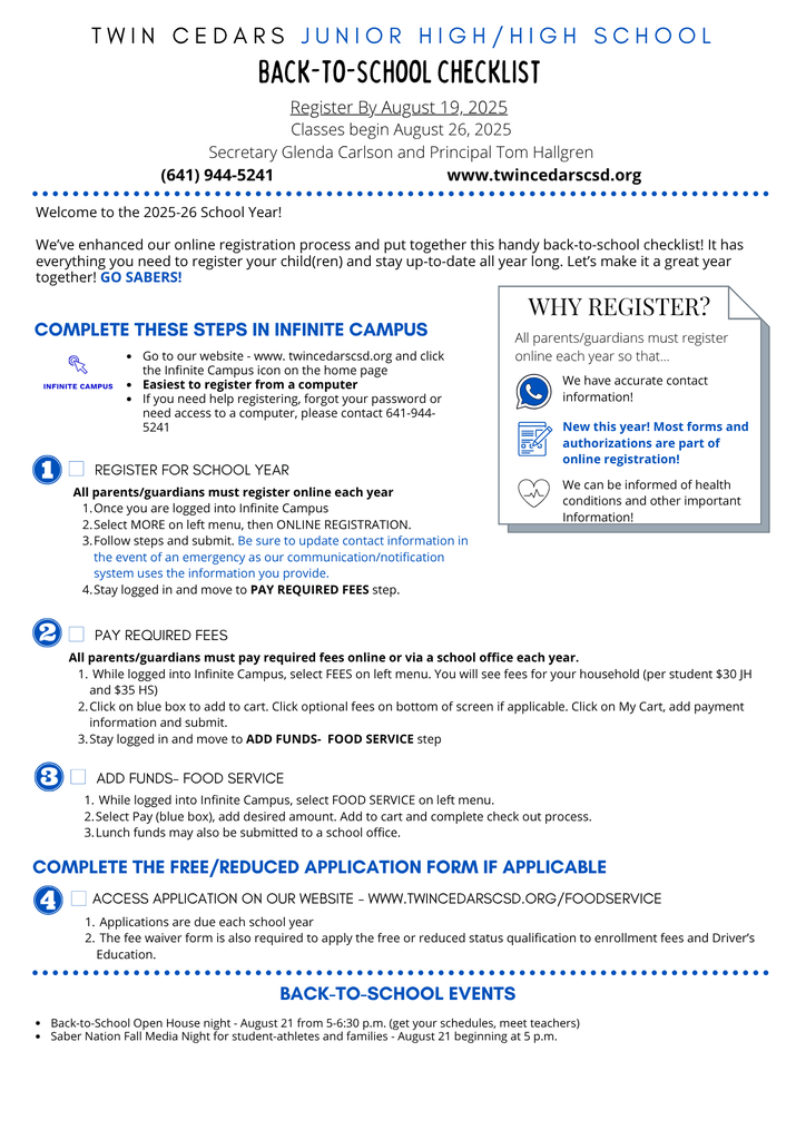 Reg Checklist 3