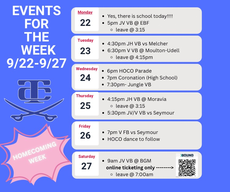 weekly events