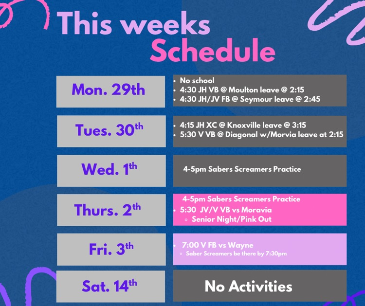 weekly events