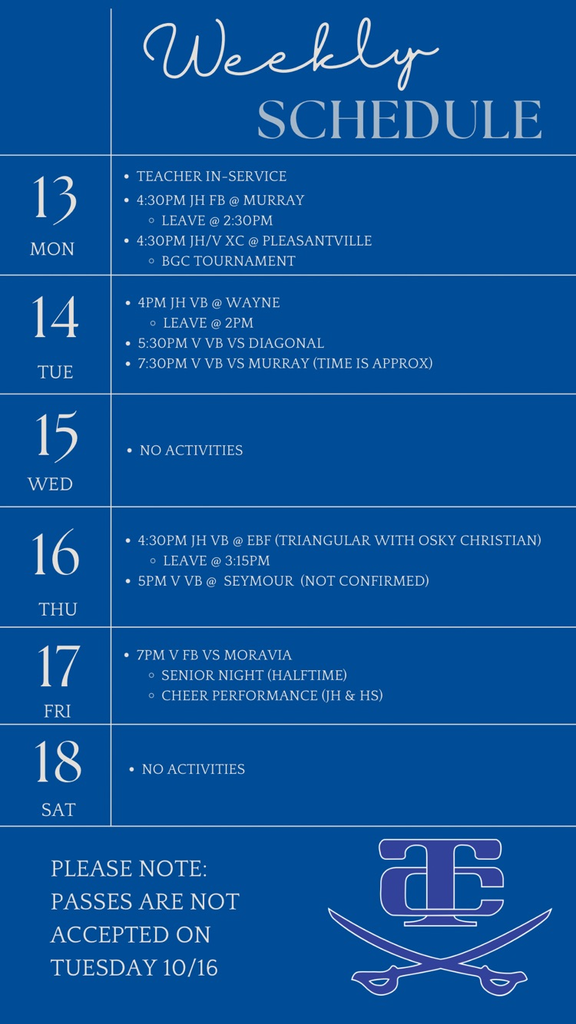 weekly events 