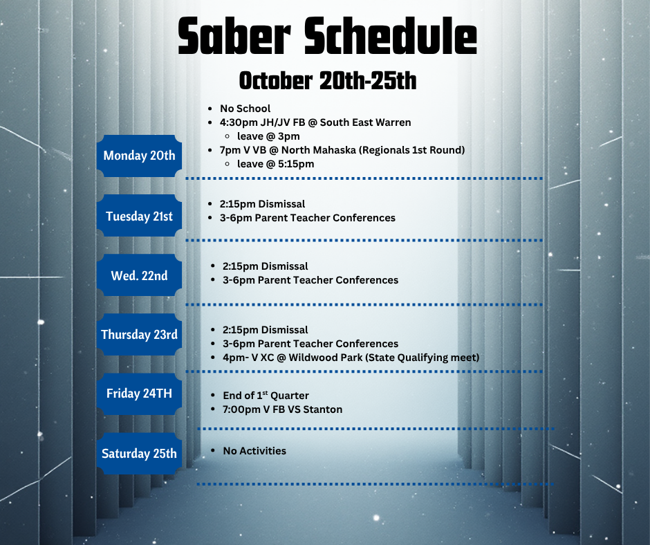 Weekly events