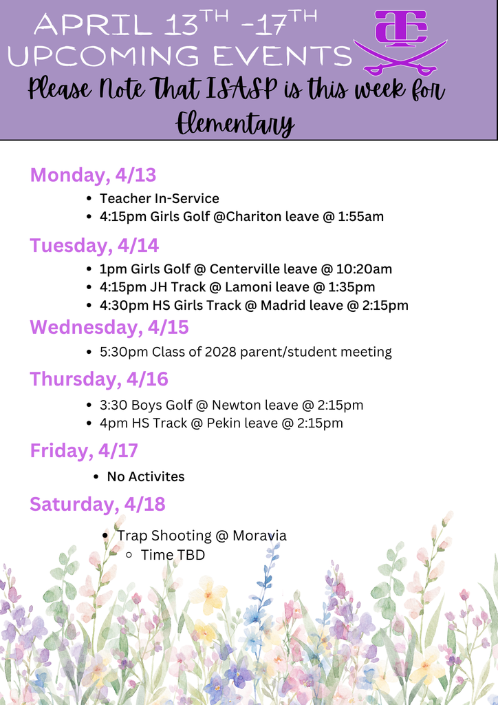 Weekly events